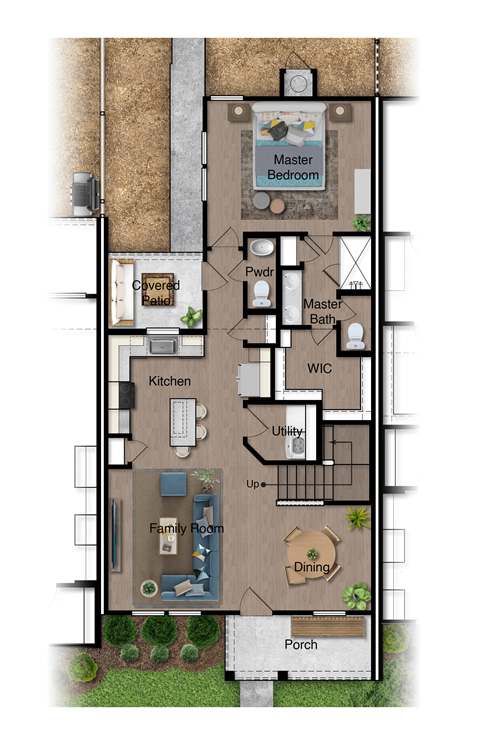 a floor plan of a house with an open floor plan at Mihir Taylor, Taylor, TX
